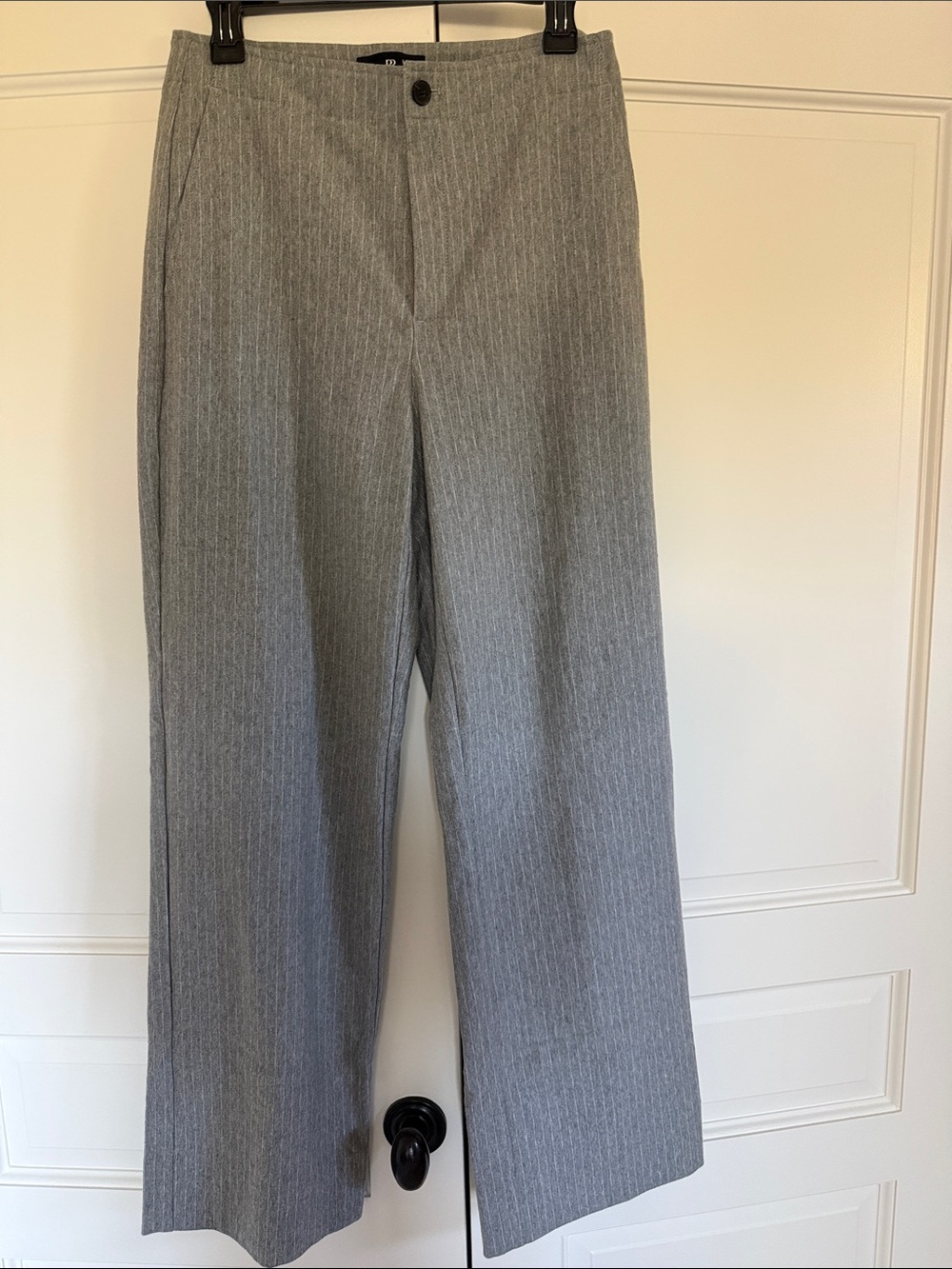 Banana Republic Pinstripe Wide-Leg Trouser Pants